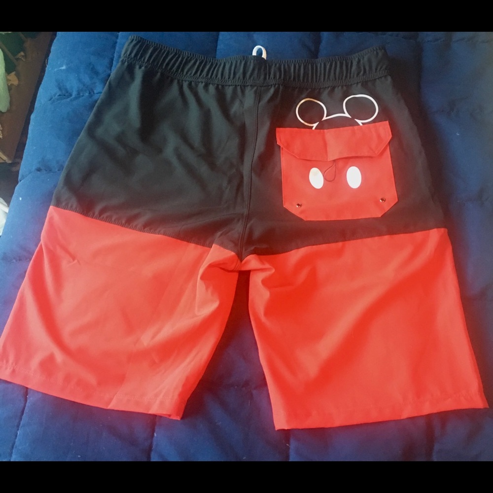 Men Hot Top Mickey Mouse swimsuit Medium - Picture 2 of 4